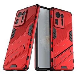 Coque en TPU anti-choc avec béquille rouge pour votre Xiaomi Mix 4