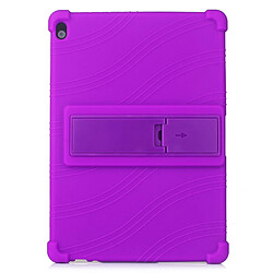 Coque en silicone avec béquille coulissante violet pour votre Lenovo Tab M10 TB-X605F