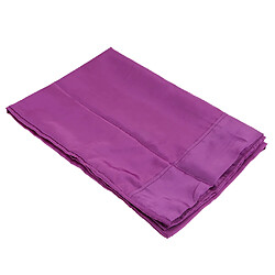 Avis taie d'oreiller en satin de soie synthétique 50 * 76cm violet