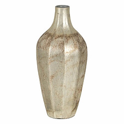 BigBuy Home Vase Blanc Verre 15 x 15 x 33 cm