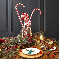 The Home Deco Factory Décoration de table sucettes de noel (Lot de 2).