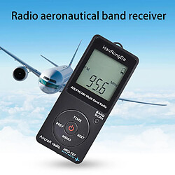 Universal Mini radio de poche avion avec récepteur radio portable écran LCD bouton de verrouillage FM/AM/radio avec écouteur