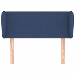 Avis Maison Chic Tête de lit scandinave avec oreilles,meuble de chambre Bleu 83x23x78/88 cm Tissu -MN87261