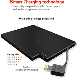 Avis SANAG - Batterie Externe Ultra Compacte 2500Mah, Légère 57G, Power Bank Avec Câble Compatible Iphone, Ultra-Mince Et Facile À Porter Chargeur Externe.