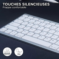 Tech Discount TD® Clavier Azerty français externe X5 sans fil bluetooth, tablette mobile, ordinateur de bureau sans souris avec 78 touches