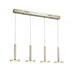 Luminaire Center Suspension moderne Oliver en aluminium, abat jour acrylique