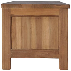 Maison Chic Meuble TV scandinave - Banc TV pour salon 150 x 30 x 30 cm Bois de teck massif -MN93197 pas cher