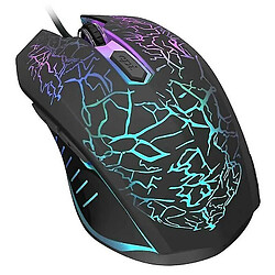 Universal (Noir) Gaming Mouse Wired 800,1200,1600,2400 DPI ergonomic Gamer MICE LED Backlit PC