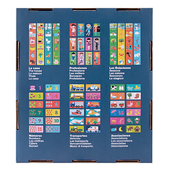 Apli Display de 6 Puzzles Éducatifs - 24 Pièces de 7x7cm - Améliore la Concentration, l'Observation, la Mémoire et la Résolution de Problèmes - Développe les Compétences Mathématiques - Coloré