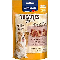 VITAKRAFT Treaties Bits Friandise pour chien au Pâté de foie - Lot de 6 sachets de 120g