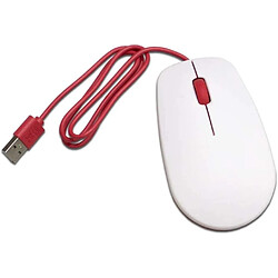 SOURIS BLANCHE ROUGE OFFICIELLE POUR RASPBERRY PI