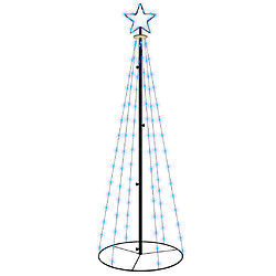 vidaXL Arbre de Noël cône 108 LED Bleues 70x180 cm