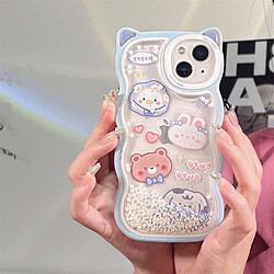 Avis GUPBOO Étui pour iPhone11ProMax Quicksand Bear Rabbit Dog Cartoon Phone Case Silicone