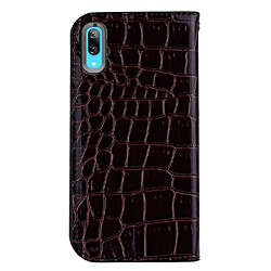 Avis Wewoo Housse Coque Étui en cuir à rabat horizontal Poudre scintillante texture crocodile pour Huawei Honor 8C / Enjoy 9 / Y7 Pro 2019 / Y7 Prime 2019 / Y7 2019avec fentes cartes et support noir