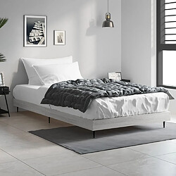 vidaXL Cadre de lit sans matelas sonoma gris 90x190 cm