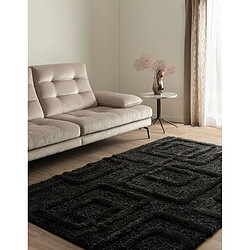 Hadorn Tapis shaggy 185x125 noir Thun Artem