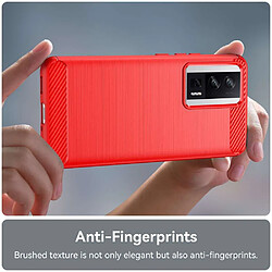 Acheter Htdmobiles Coque pour Xiaomi Poco F5 Pro 5G / Redmi K60 / K60 Pro - housse etui silicone gel carbone + verre trempe - ROUGE