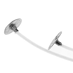 INF Mèches de bougie cirées (10 cm) 100 pièces Blanc pas cher