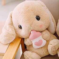 Universal 32 cm lapin en peluche douce toys bunny kids oreiller poupée cadeaux d'anniversaire créatifs pour les enfants (marron)