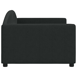 Acheter Maison Chic Lit de jour, Lit de repos pour Salon Chambre,Canapé-lit,Lit d'invité noir 90x190 cm tissu -MN53390