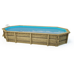 Avis Habitat Et Jardin Piscine bois Ibiza 145 - 8.57 x 4.57 x 1.45 m + Bâche à bulles 180 µ + Bâche hiver 280 gr/m²