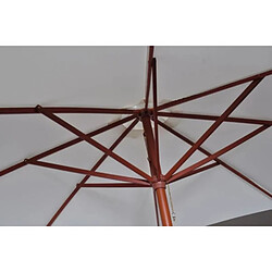 Avis vidaXL Parasol 300x258 cm Blanc sable