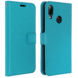 Avizar Housse Huawei P20 Lite Etui Folio Portefeuille Clapet turquoise Fonction Support