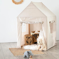 Atmosphera, Createur D'Interieur Maison pour enfant en Pin + Toile - Atmosphera