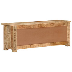 Avis Maison Chic Meuble TV scandinave - Banc TV pour salon 110x30x40 cm Bois de manguier brut -MN80291