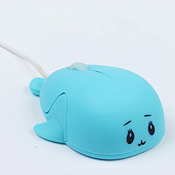 Wewoo Souris filaire de dessin animé mignon fille ordinateur de bureau à domicile bleu