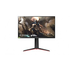 ECRAN LG 27" gaming Noir 27GP850P-B.AEU Nano IPS 165Hz 16:9 1ms 2560x1440 400cd/m² 2xHDMI DisplayPort 2xUSB 3.0 Pied réglab haut inclinable rotation