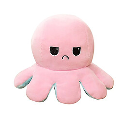 Avis Universal Mignon Soft Simulation réversible Poupée Octopus Flip Flip en peluche Toyblue / Pink