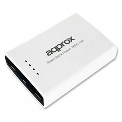 approx! APPPB78EVW Pocket Bank 7800 mAh Blanco