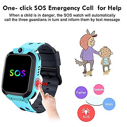 Universal Montres intelligentes pour enfants Téléphones mobiles Traqueurs GPS Garçons Filles Montres sportives SOS Caméras de positionnement Lampes de poche Montres intelligentes Outdoor | Smartwatch (Bleu)