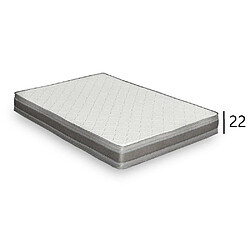 Inside 75 Canapé CanapExpress GRANDIOSE matelas mémory 22 cm sommier métal 140 cm tissu tweed bleu nuit pas cher