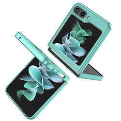 Htdmobiles Coque pour Samsung Galaxy Z Flip 5 5G - housse etui rigide bague anti choc magnetique - BLEU CLAIR