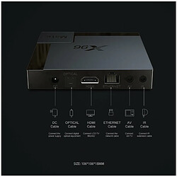 Avis X96Mate H616 Network Player Android 10.0 4K Hd Network Player Tv Box Réglementation Européenne