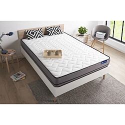 ACTISOM Matelas ACTILATEX 80x200cm 2 faces à MÉMOIRE DE FORME + LATEX 3zones de confort pas cher