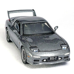 Universal Die-Cast Metal 1/32 Japonais Classic Rx7 Model Model Furniture Meubles Toys pour enfants (gris)