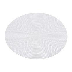 Avis Toile Ronde De Maille D'accrochage De Tapis Blanc Pour Tapis Faisant Des Crochets De Verrouillage Artisanat 24cm