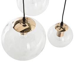 Acheter Beliani Lampe suspension LADON Verre Transparent