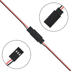 10pcs Extension de servo pour RC, câble d’extension de servo de 150 mm Y Servo, câble de servo RC mâle à femelle à 3 broches, fiche de connecteur JR de fil d’extension de servo pas cher