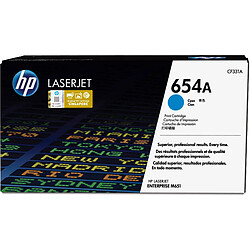 HP 654A toner cyan authentique LaserJet