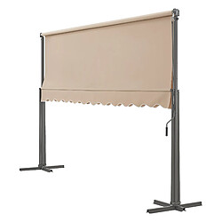 Avis Helloshop26 Store banne autoportant à double pente 400 x 300 x 260 cm sable 03_0008295