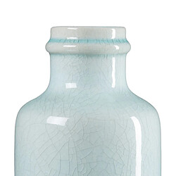 Avis BigBuy Home Vase Turquoise Céramique 13 x 13 x 27 cm