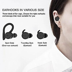 Universal Bouchons d'oreille TWS Vrai casque Bluetooth 5.0 sans fil avec boîte de recharge pas cher