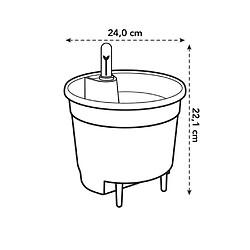 Acheter ELHO Self-watering Insert 24 living noir