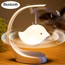 Universal Haut-parleur Bluetooth sans fil 5.0 Creative Bird Light Smart Speaker Nouveau Subwoofer Petit Small Computer Haut-Parleur LED Night Light Aux / USB | Haut-parleurs portables (beige)