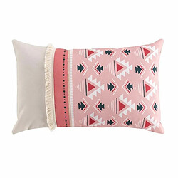 Paris Prix Coussin Déco à Motifs Esmeralda 30x50cm Rose