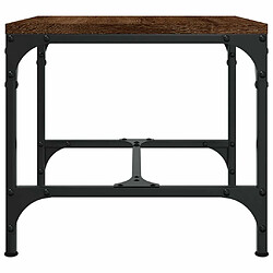 Maison Chic Table d'appoint | Table Basse Chêne marron 40x40x35 cm Bois d'ingénierie -GKD63621 pas cher